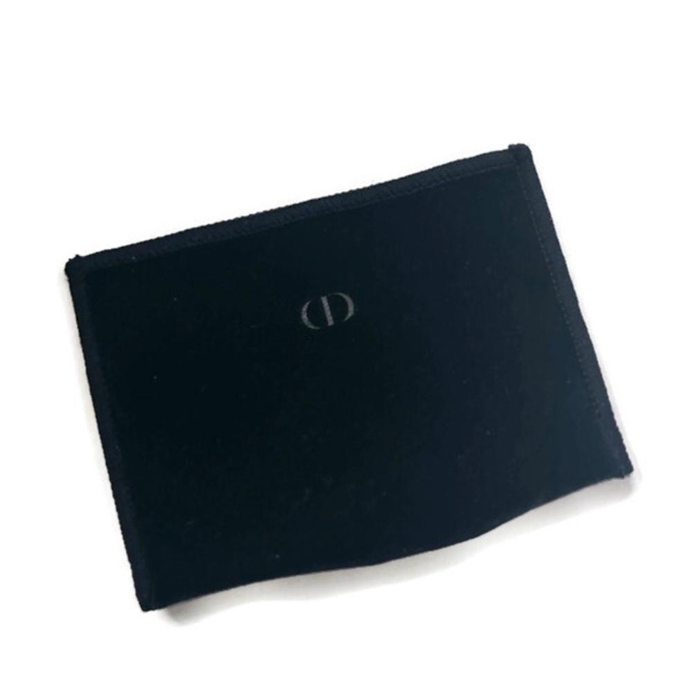 Christian Dior Velvet Open Top Pouch Storage Dust Bag with Subtle CD Logo